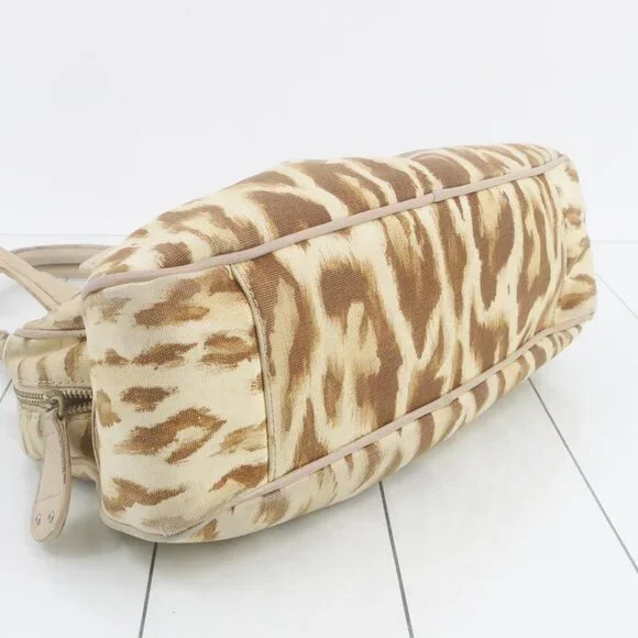 Christian dior canvas Handbag Leopard Print - Picture 5 of 10